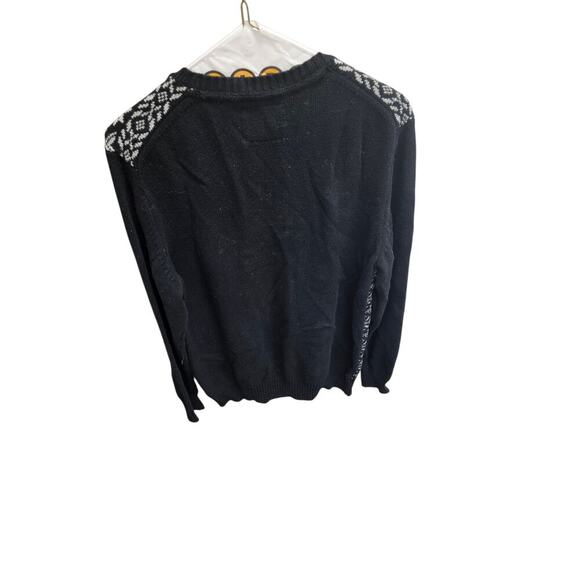 Weatherproof Vintage Black & White Fair Isle Sweater – Men’s Medium - Picture 2 of 5